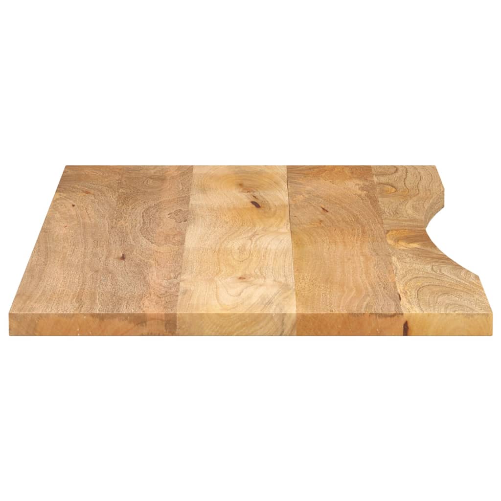 Schreibtischplatte mit Aussparung 140x60x2,5cm Massivholz Mango
