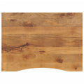 Schreibtischplatte mit Aussparung 100x80x2,5cm Massivholz Mango