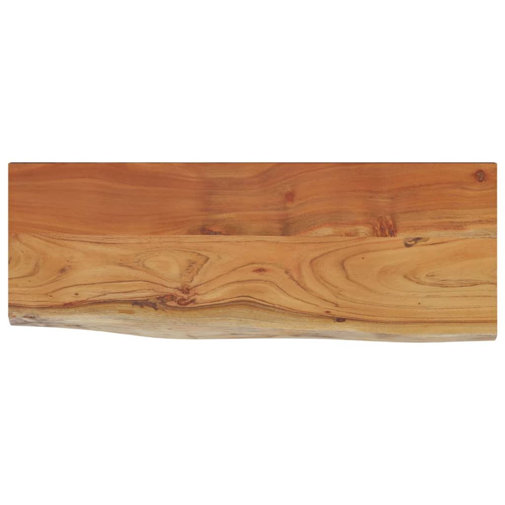 Wandregal 80x30x2,5 cm Rechteckig Massivholz Akazie Baumkante