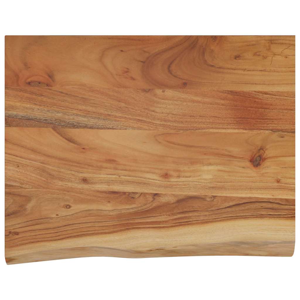 Wandregal 50x40x2,5 cm Rechteckig Massivholz Akazie Baumkante