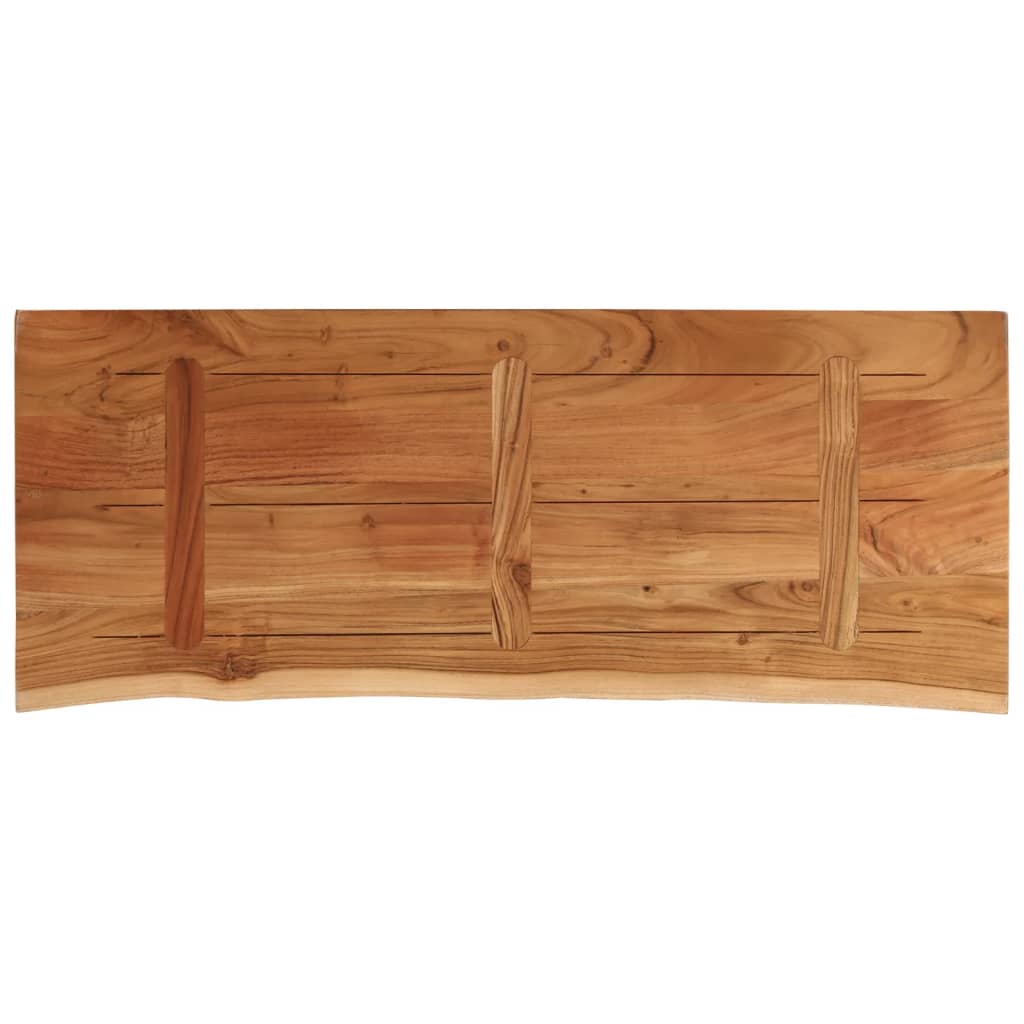 Waschtischplatte 140x60x3,8 cm Rechteckig Massivholz Akazie