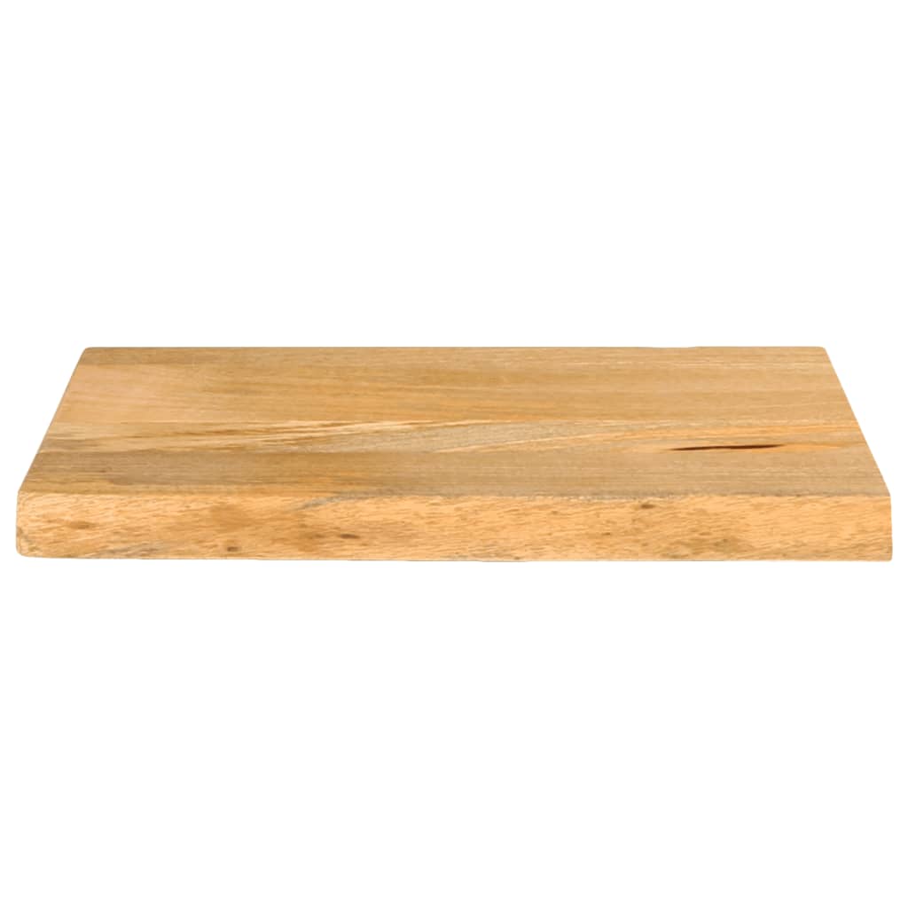 Tischplatte mit Baumkante 50x20x2,5 cm Massivholz Mango