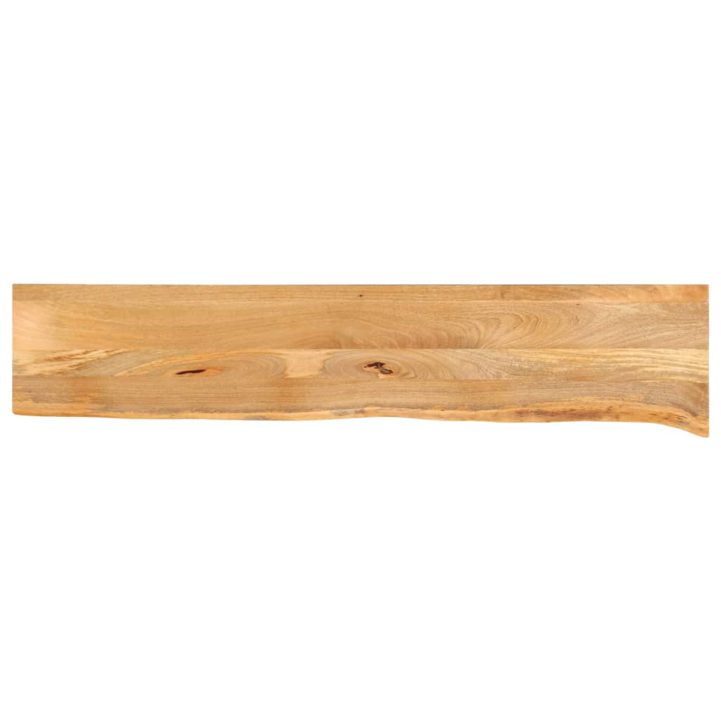 Tischplatte mit Baumkante 160x40x3,8 cm Massivholz Mango