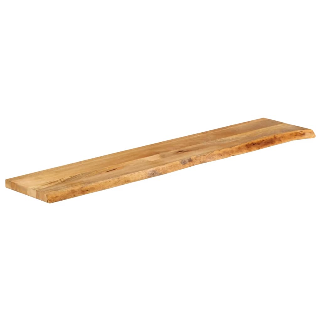 Tischplatte mit Baumkante 160x40x3,8 cm Massivholz Mango