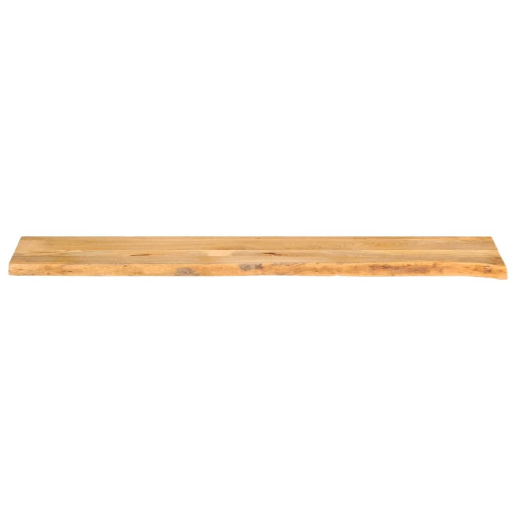 Tischplatte mit Baumkante 160x40x3,8 cm Massivholz Mango