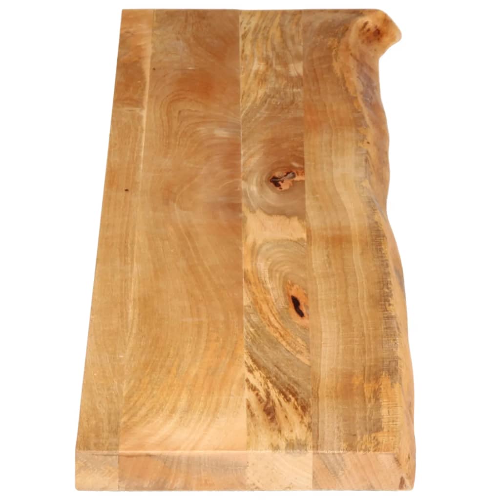Tischplatte mit Baumkante 160x40x3,8 cm Massivholz Mango