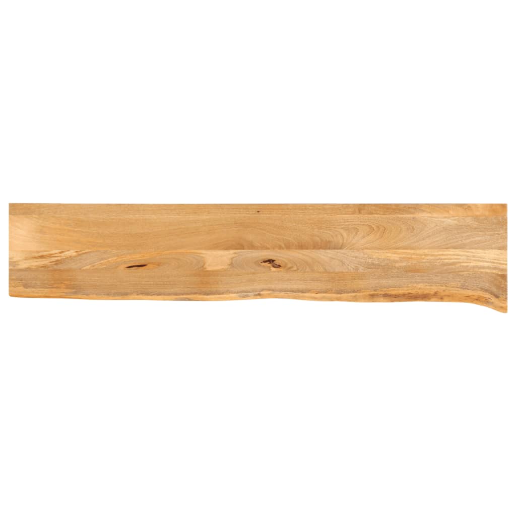 Tischplatte mit Baumkante 180x40x3,8 cm Massivholz Mango