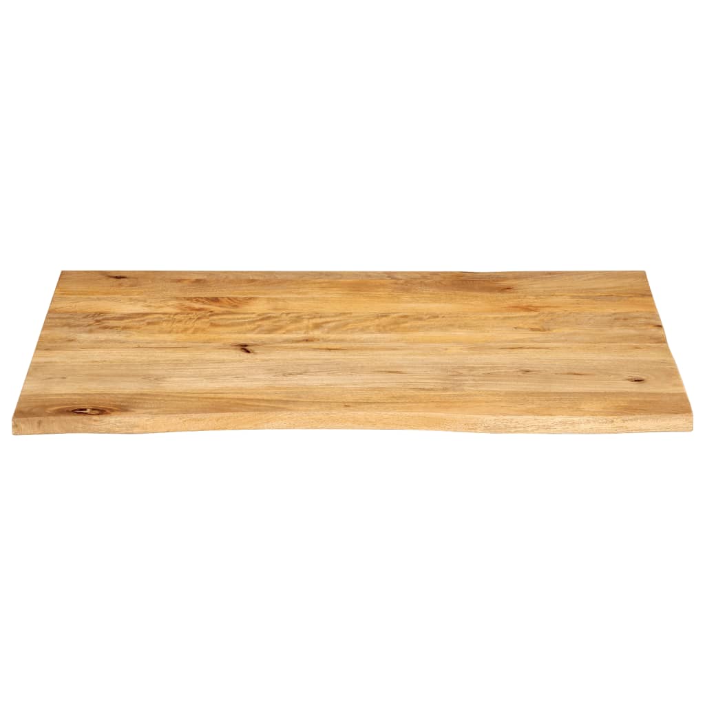 Tischplatte mit Baumkante 110x80x3,8 cm Massivholz Mango