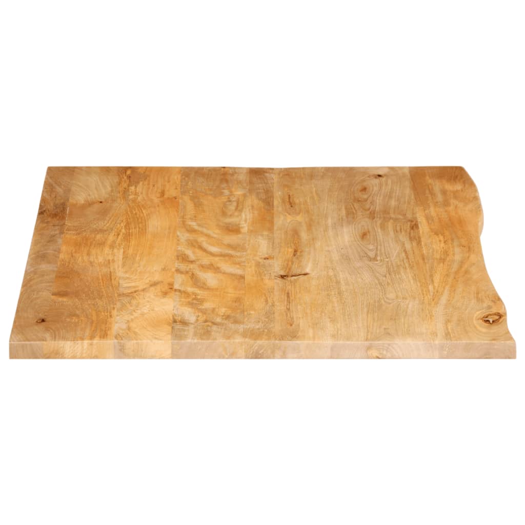 Tischplatte mit Baumkante 110x80x3,8 cm Massivholz Mango