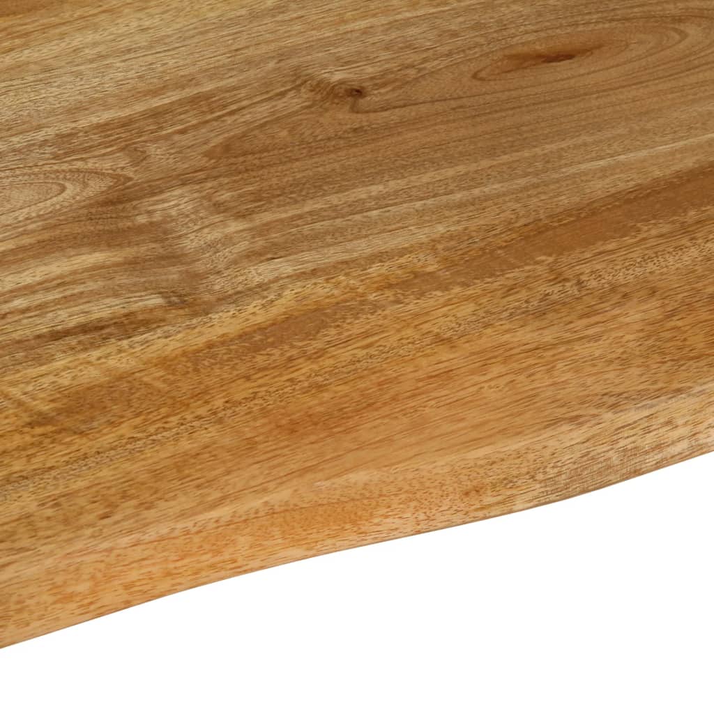 Tischplatte mit Baumkante 110x80x3,8 cm Massivholz Mango