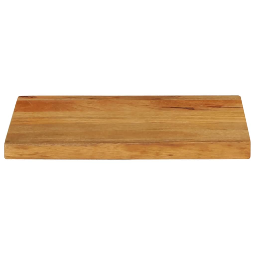 Tischplatte mit Baumkante 40x30x2,5 cm Massivholz Mango