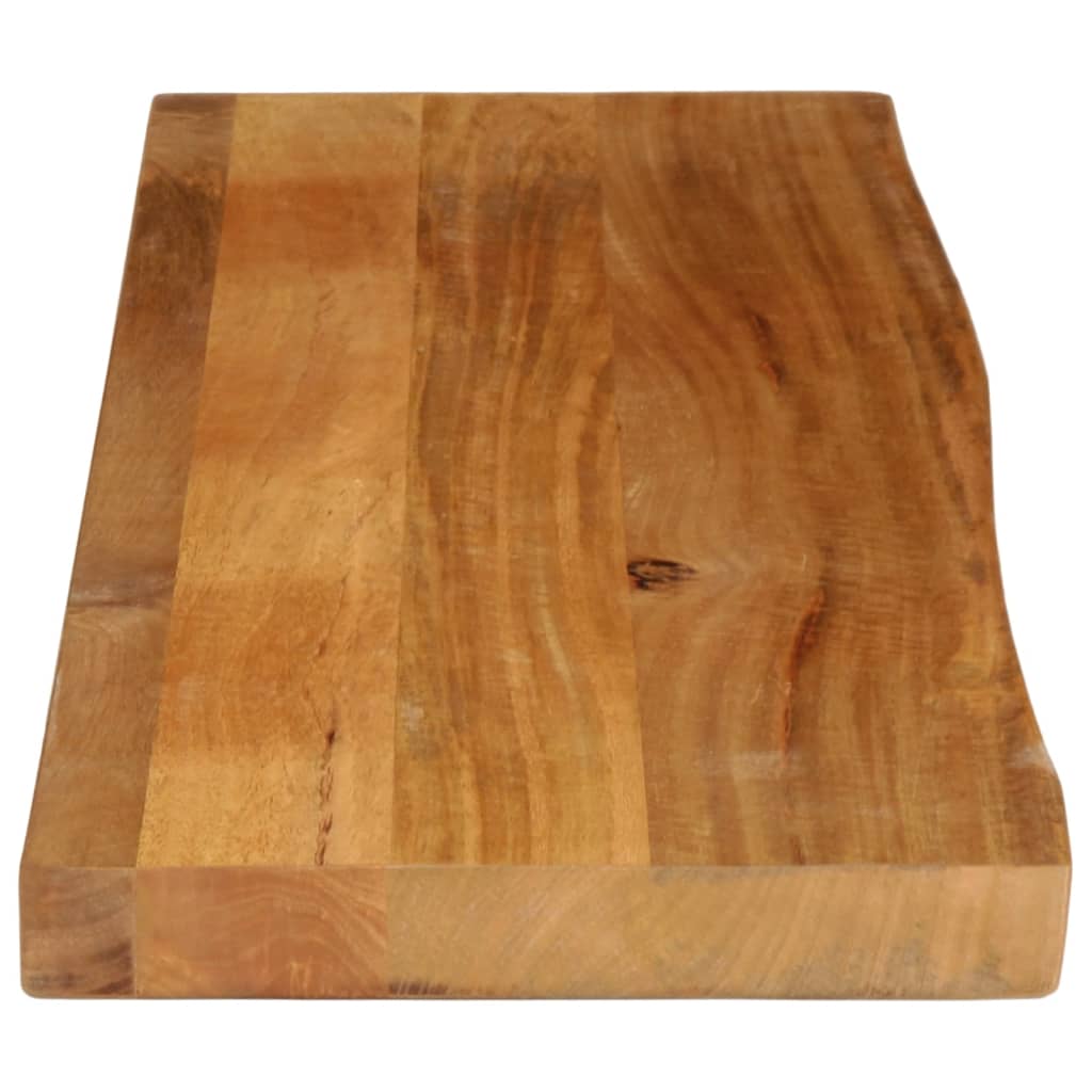 Tischplatte mit Baumkante 100x30x2,5 cm Massivholz Mango