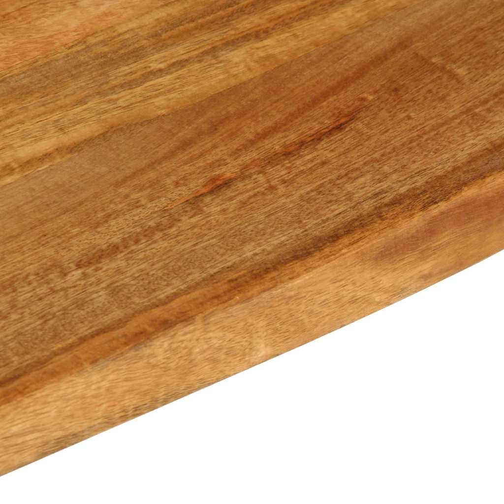 Tischplatte mit Baumkante 50x40x2,5 cm Massivholz Mango