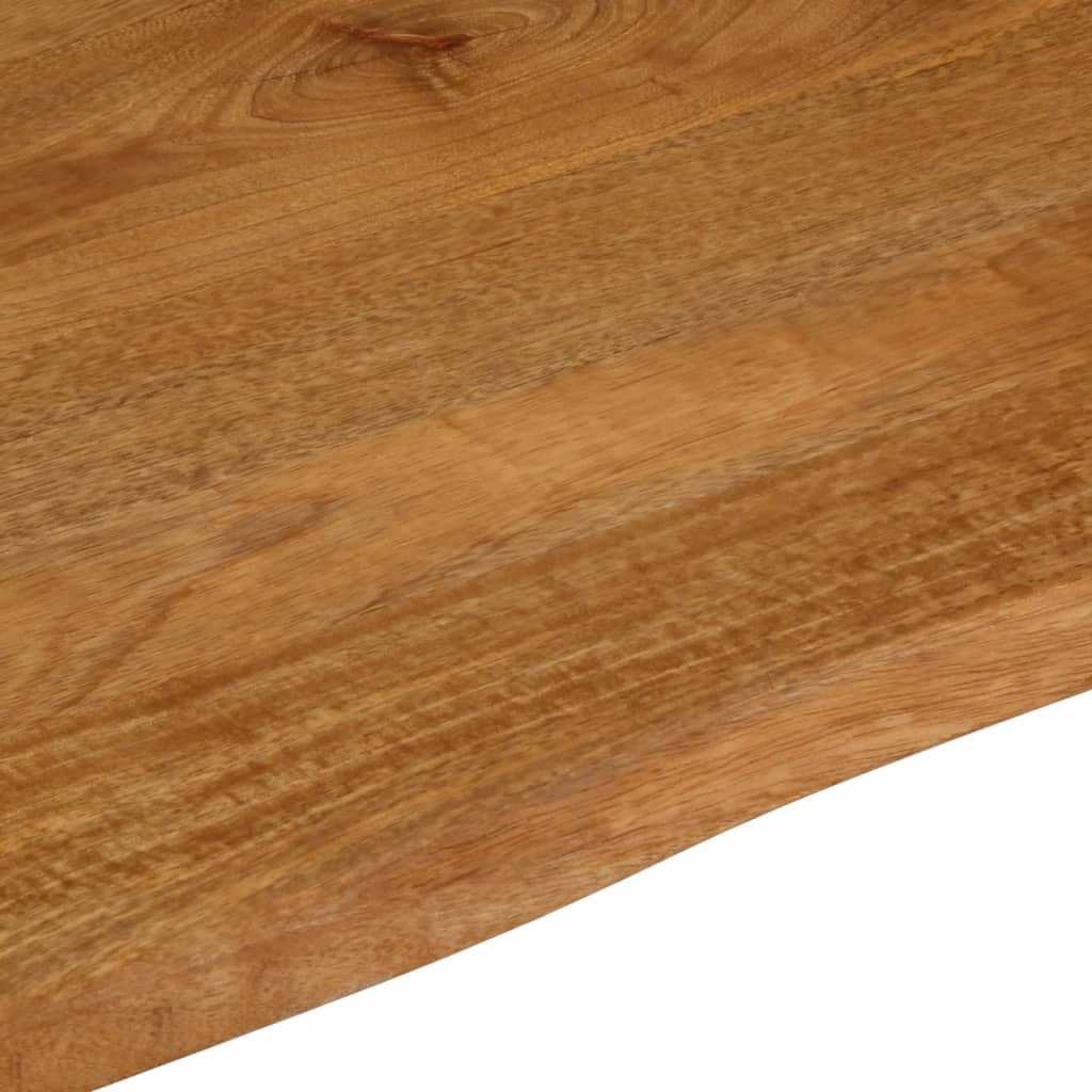 Tischplatte mit Baumkante 60x60x2,5 cm Massivholz Mango