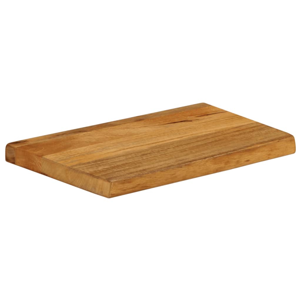 Tischplatte mit Baumkante 50x20x3,8 cm Massivholz Mango