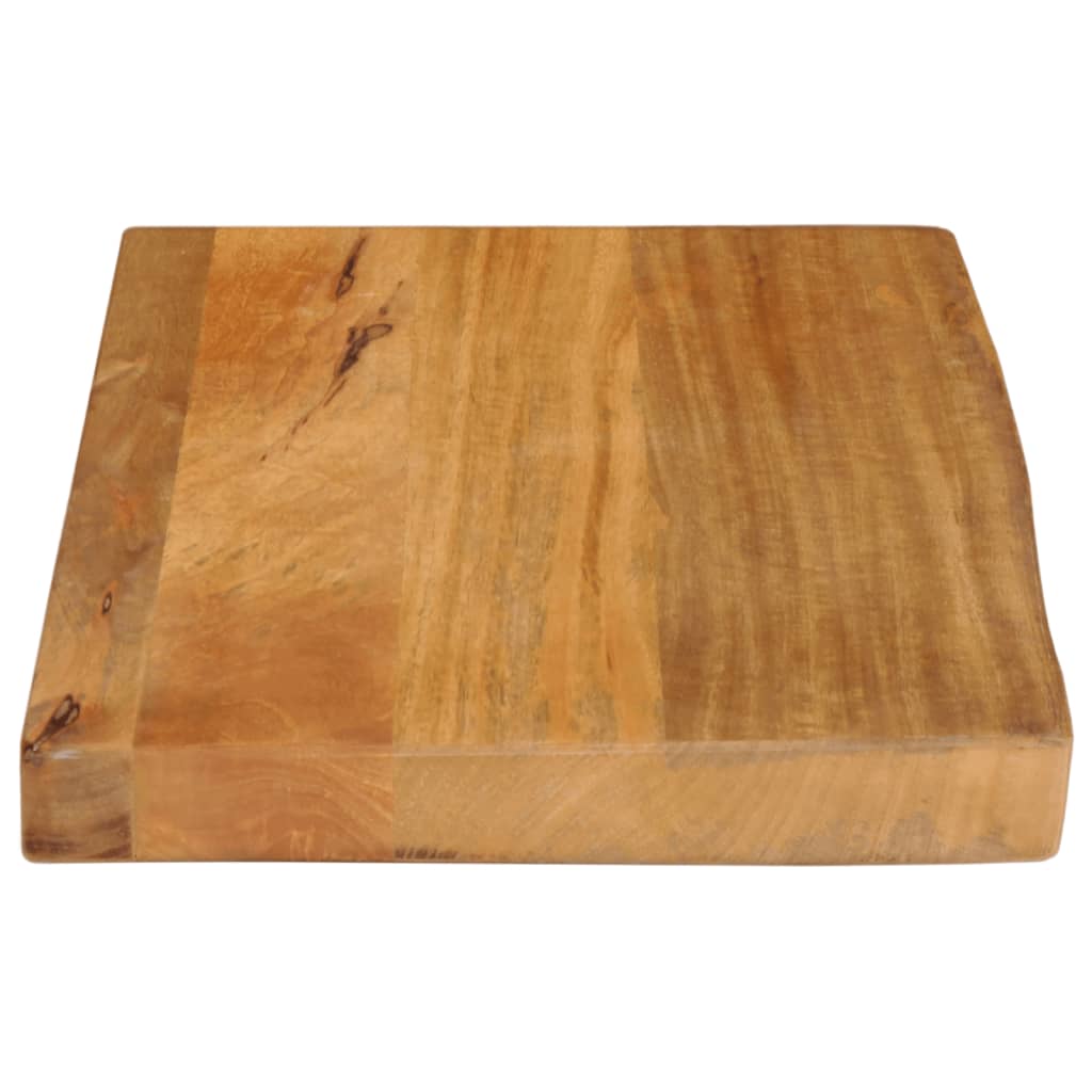 Tischplatte mit Baumkante 50x20x3,8 cm Massivholz Mango