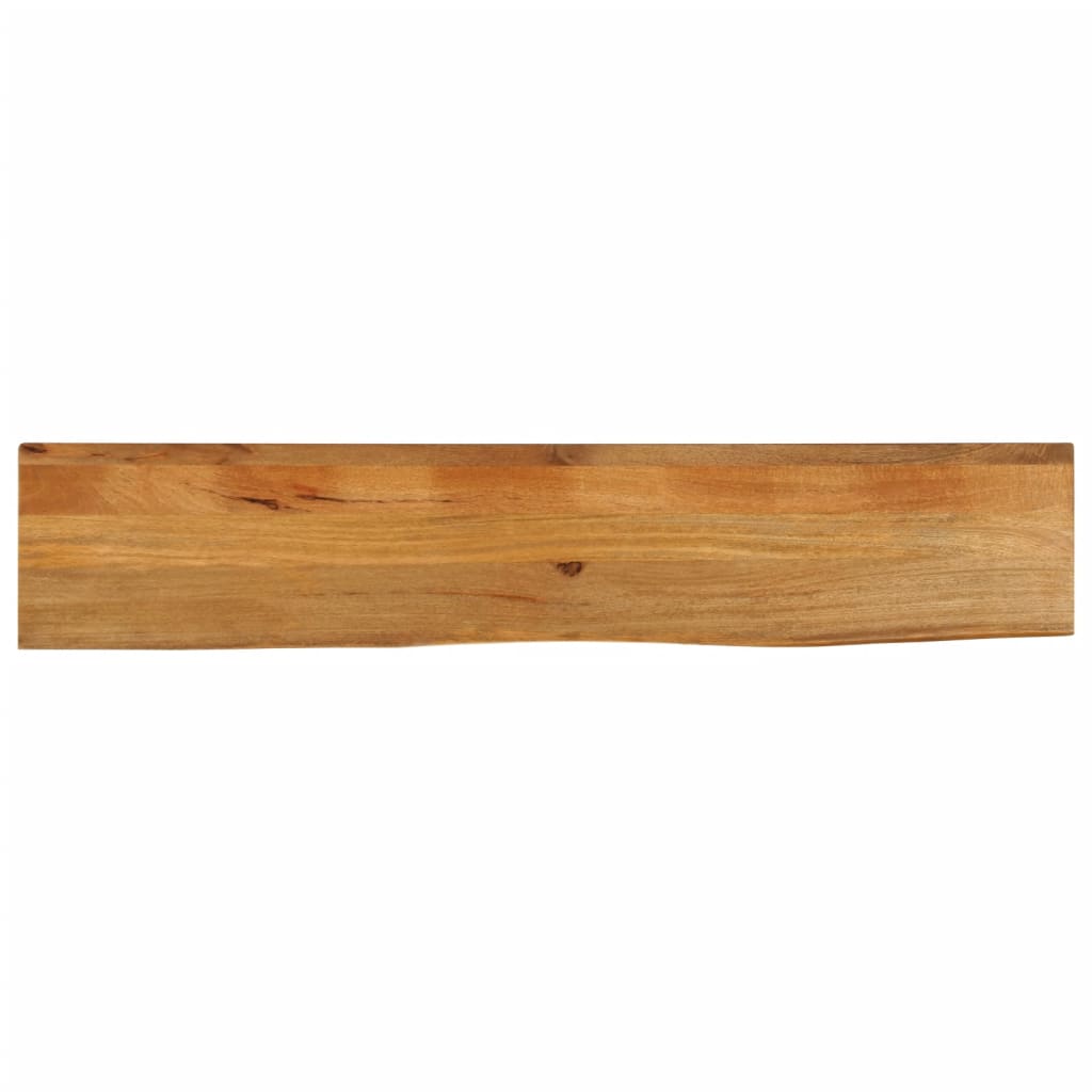 Tischplatte mit Baumkante 160x20x3,8 cm Massivholz Mango