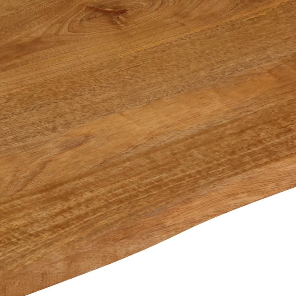 Tischplatte mit Baumkante 60x60x3,8 cm Massivholz Mango