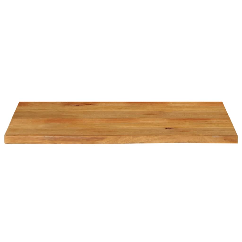 Tischplatte mit Baumkante 100x60x3,8 cm Massivholz Mango