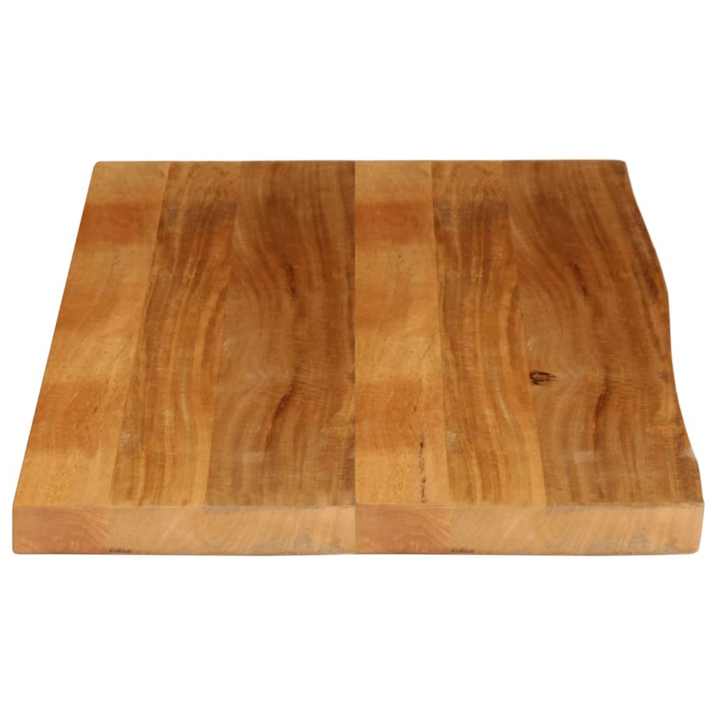 Tischplatte mit Baumkante 100x60x3,8 cm Massivholz Mango