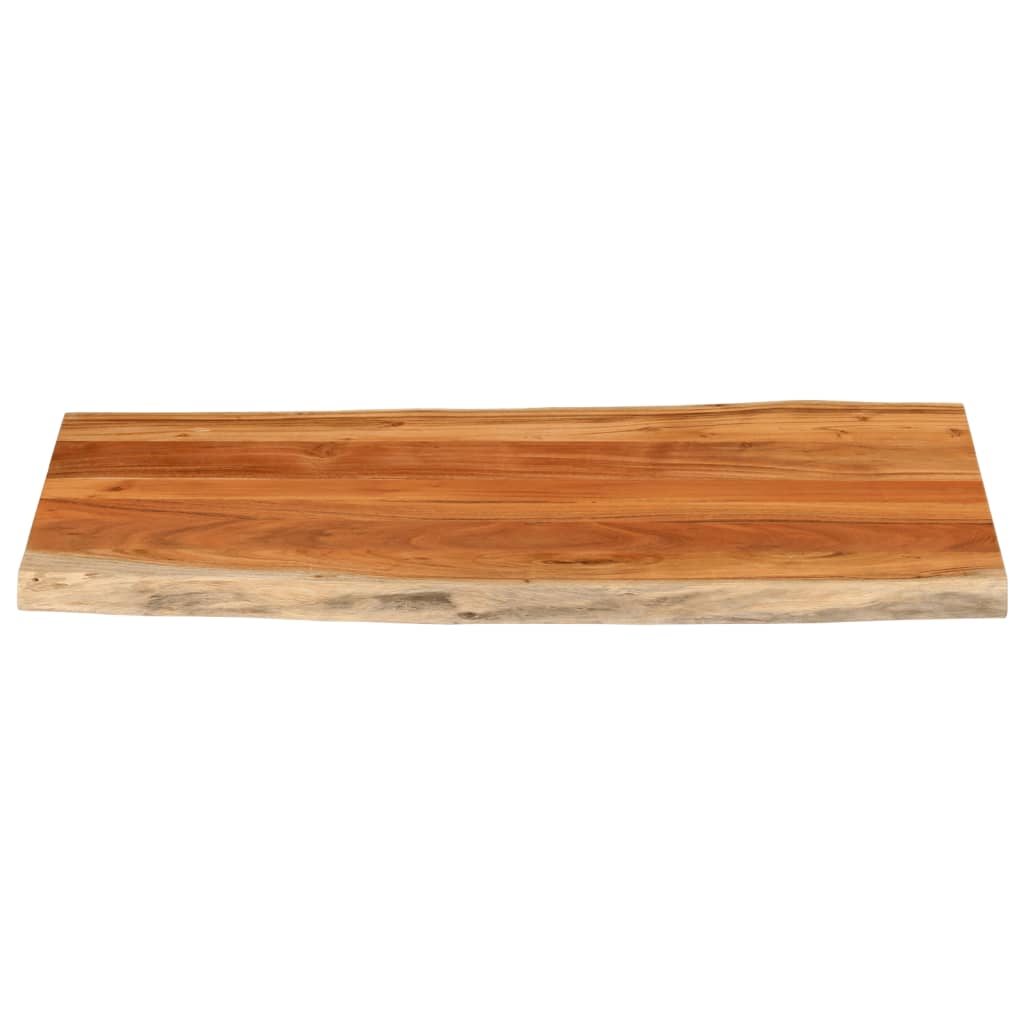 Tischplatte 120x60x3,8cm Rechteckig Massivholz Akazie Baumkante