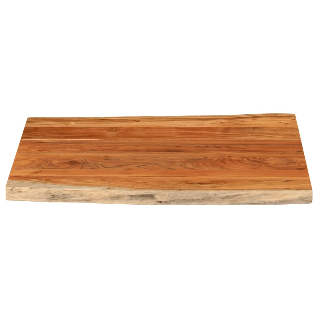 Tischplatte 110x80x3,8cm Rechteckig Massivholz Akazie Baumkante