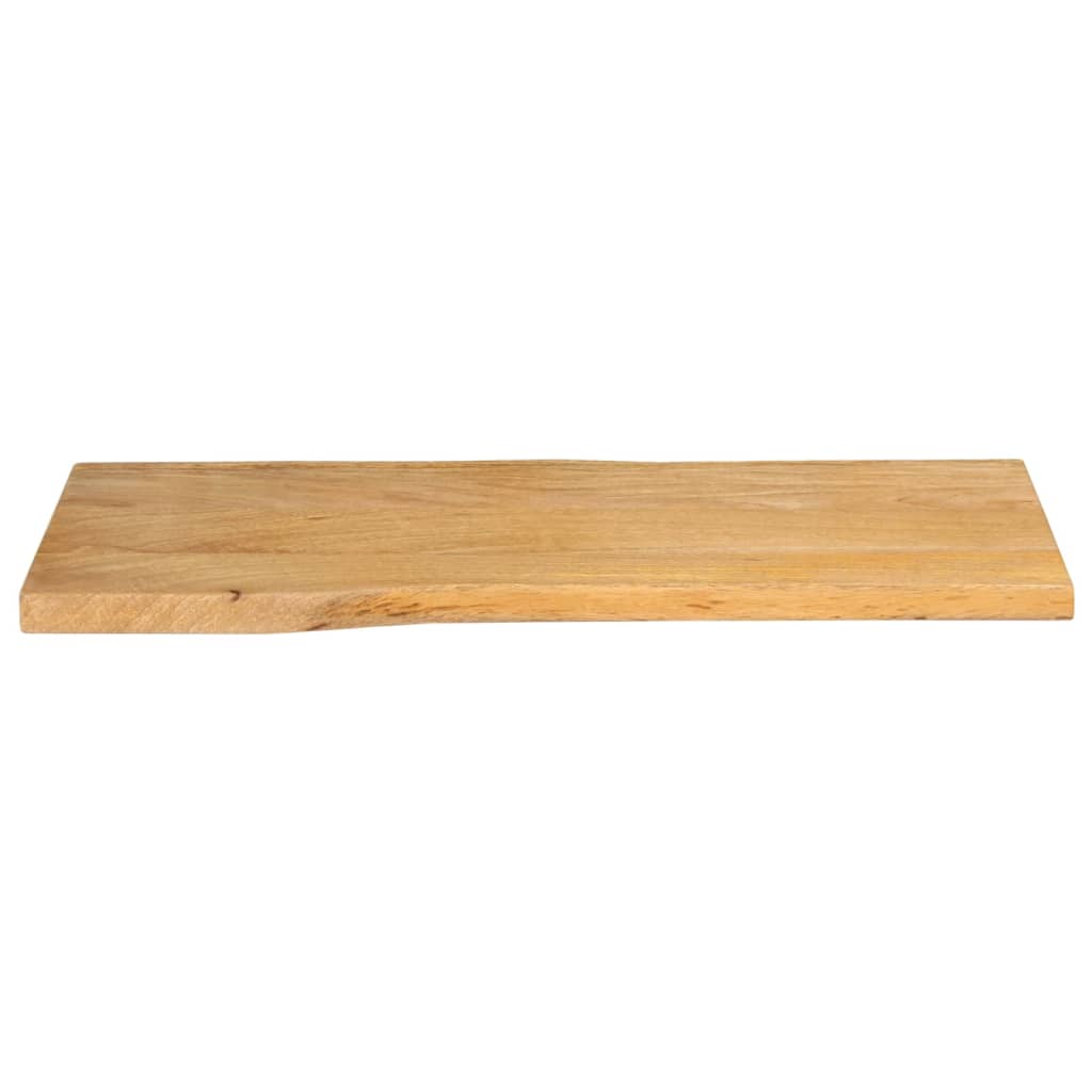 Tischplatte mit Baumkante 80x40x3,8 cm Massivholz Mango