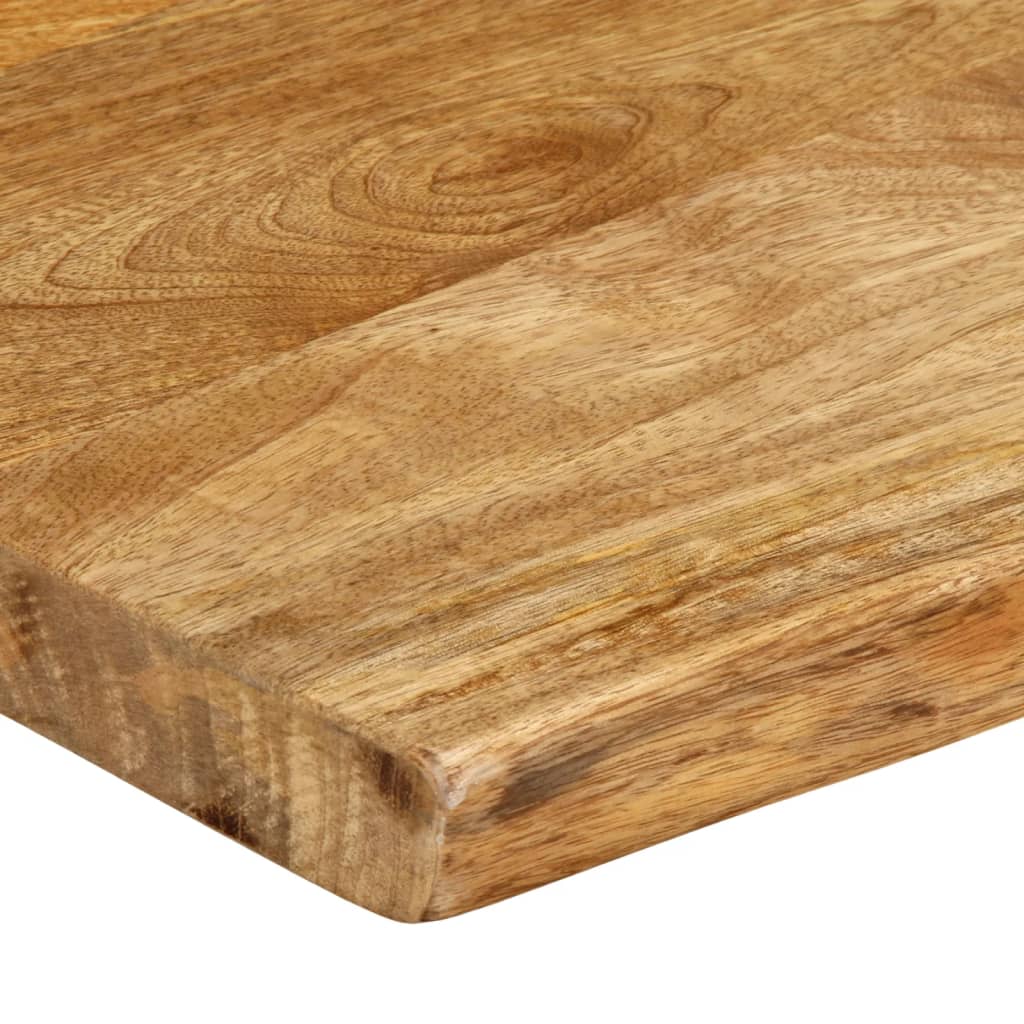 Tischplatte mit Baumkante 80x40x3,8 cm Massivholz Mango