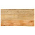 Tischplatte mit Baumkante 120x60x3,8 cm Massivholz Mango