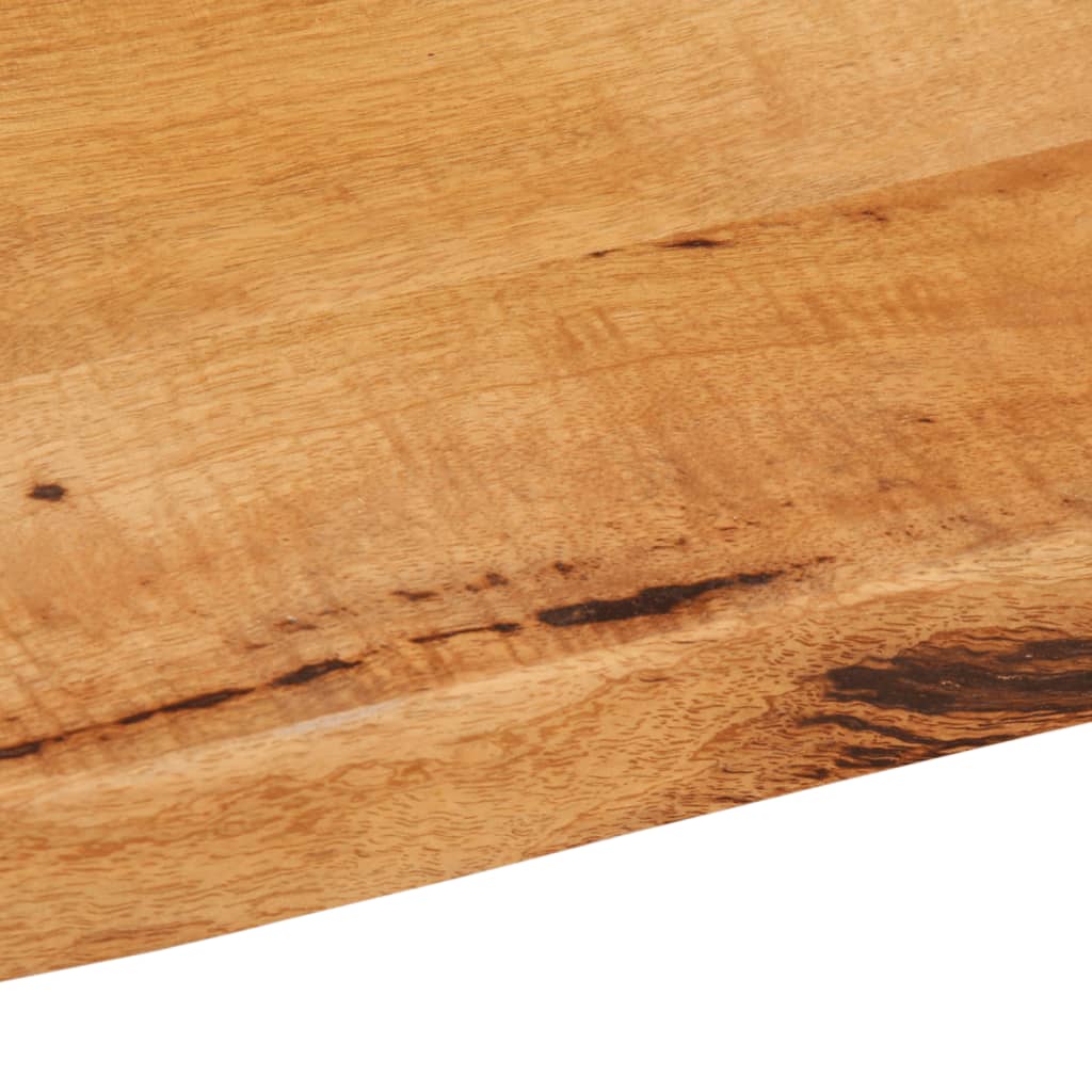 Tischplatte mit Baumkante 120x60x3,8 cm Massivholz Mango