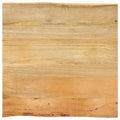 Tischplatte mit Baumkante 80x80x3,8 cm Massivholz Mango