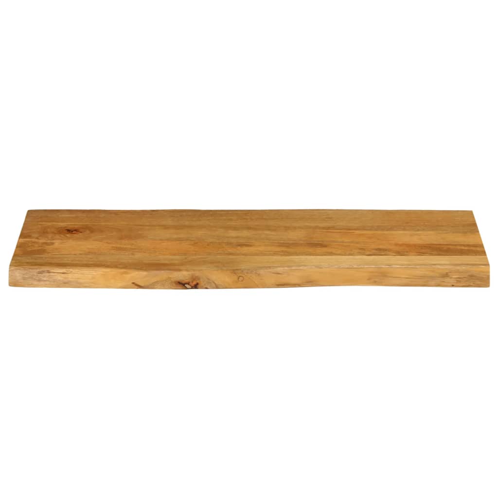 Tischplatte mit Baumkante 80x40x2,5 cm Massivholz Mango