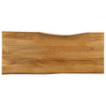 Tischplatte mit Baumkante 140x60x2,5 cm Massivholz Mango
