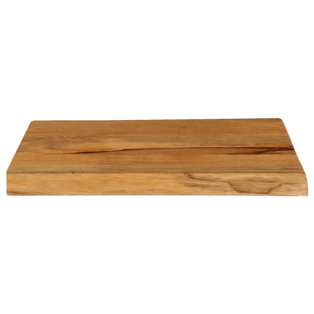 Tischplatte mit Baumkante 60x40x3,8 cm Massivholz Mango