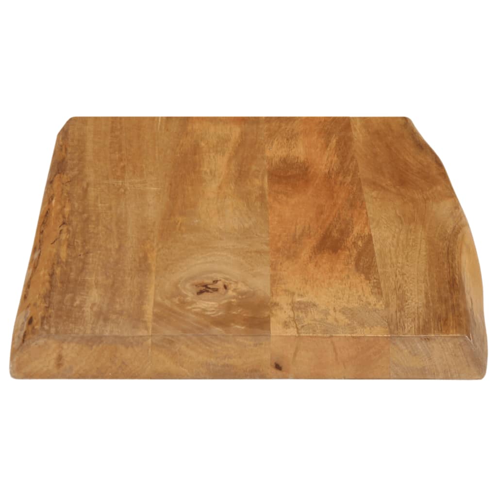 Tischplatte mit Baumkante 60x40x3,8 cm Massivholz Mango