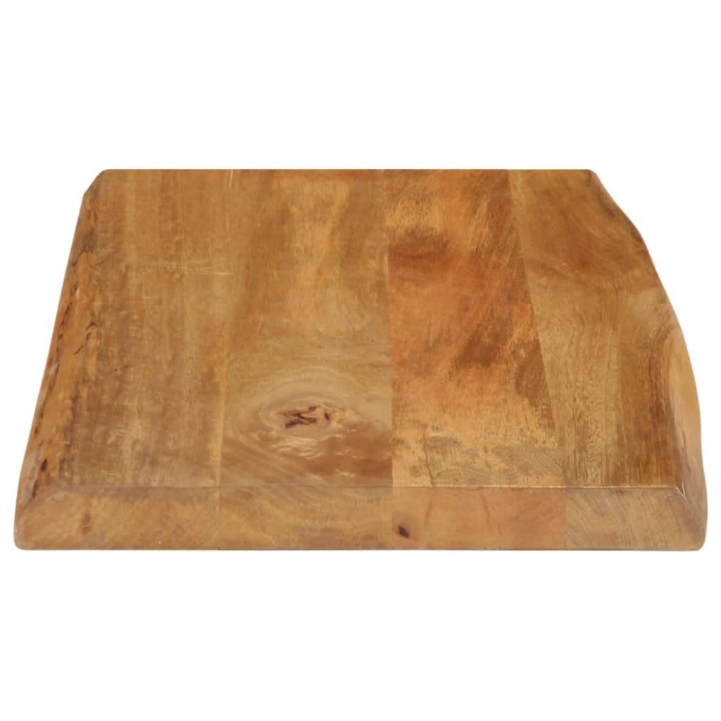 Tischplatte mit Baumkante 70x40x3,8 cm Massivholz Mango