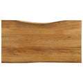 Tischplatte mit Baumkante 100x60x3,8 cm Massivholz Mango