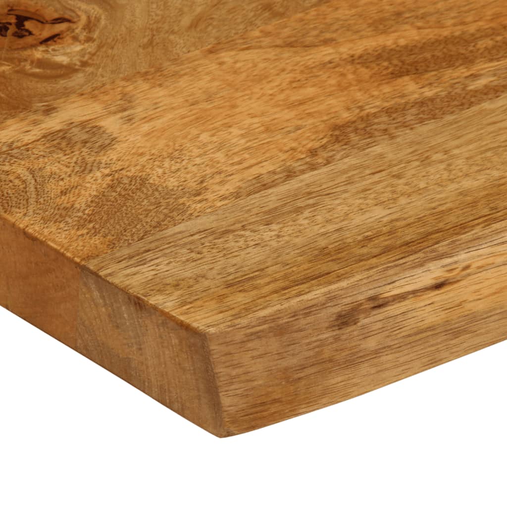 Tischplatte mit Baumkante 100x60x3,8 cm Massivholz Mango
