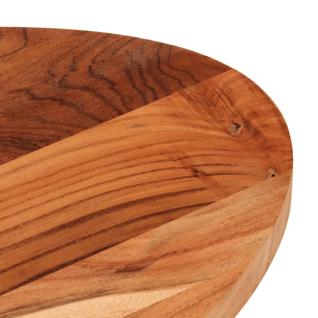 Tischplatte 100x50x2,5 cm Oval Massivholz Akazie