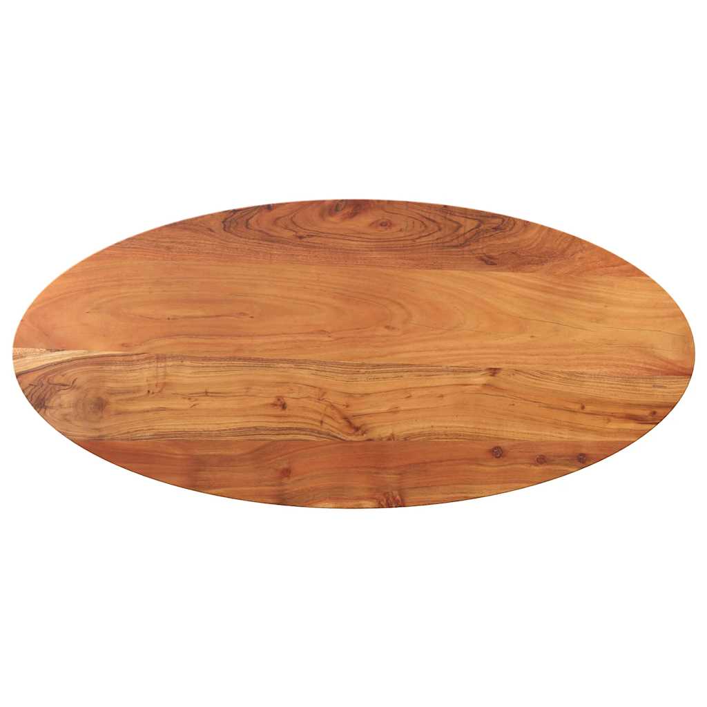 Tischplatte 120x60x2,5 cm Oval Massivholz Akazie