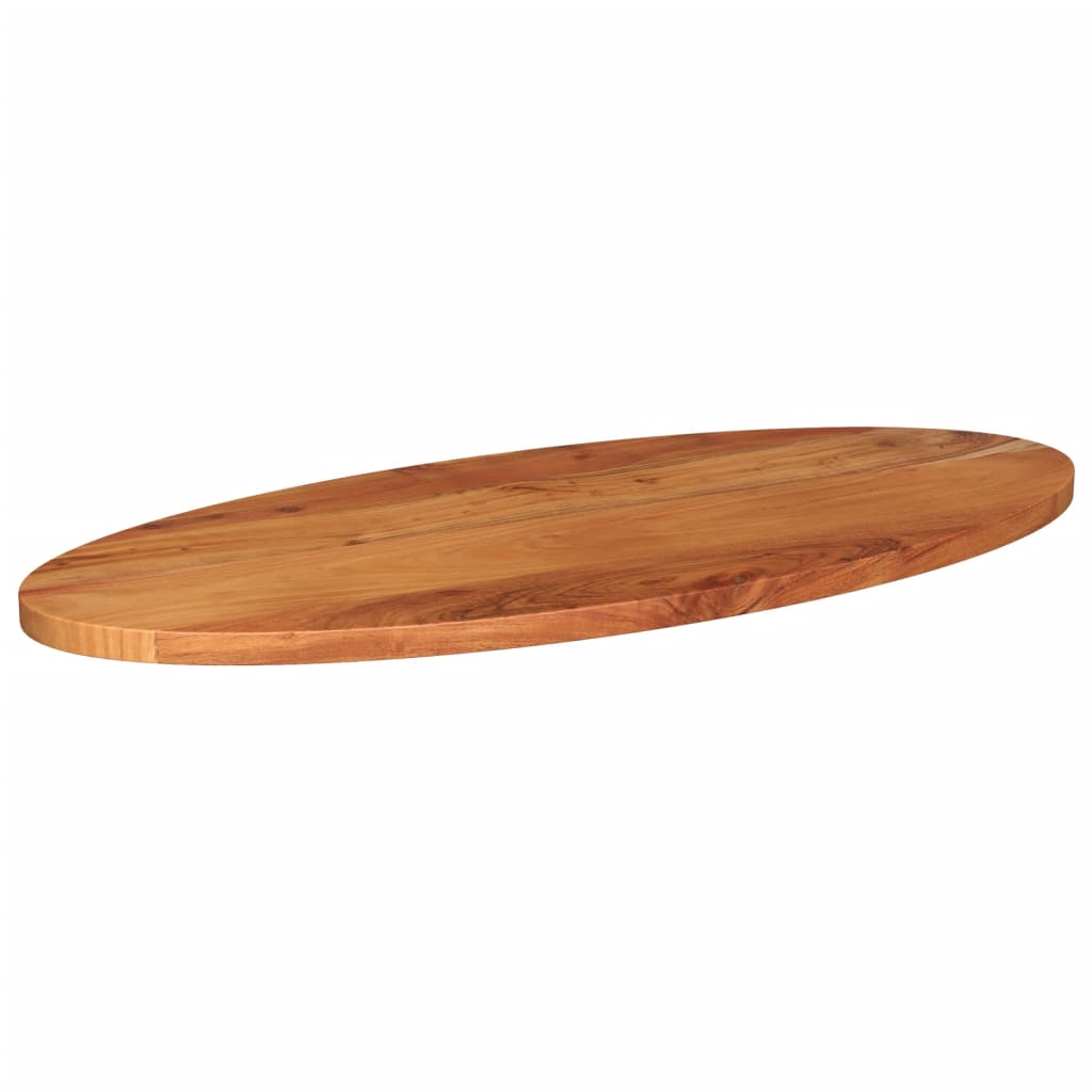 Tischplatte 140x60x2,5 cm Oval Massivholz Akazie