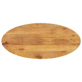 Tischplatte 140x50x3,8 cm Oval Massivholz Mango