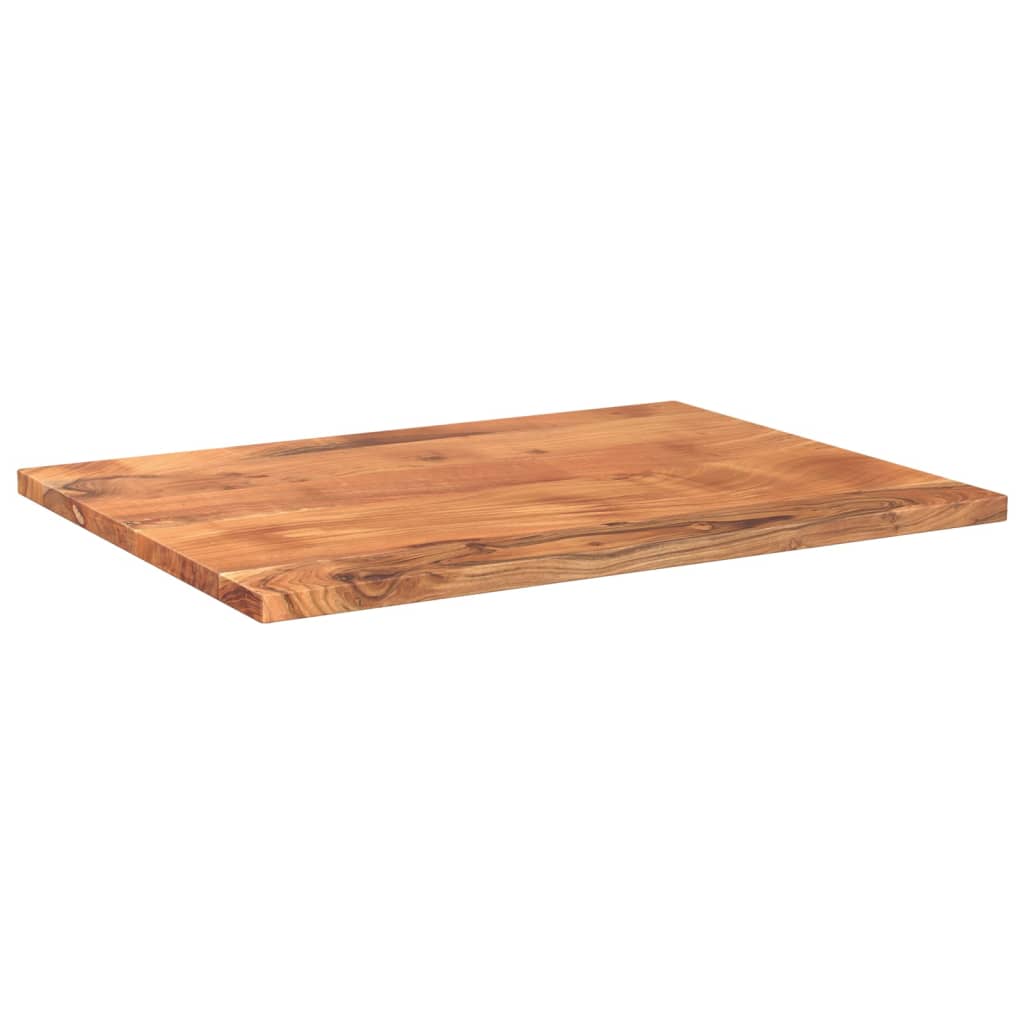 Tischplatte 80x60x2,5 cm Rechteckig Massivholz Akazie