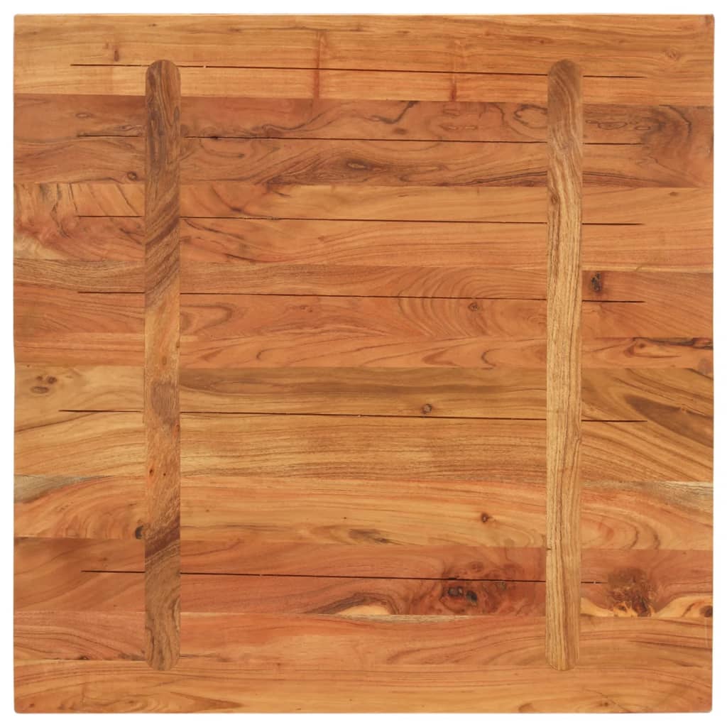 Tischplatte 70x70x3,8 cm Quadratisch Massivholz Akazie