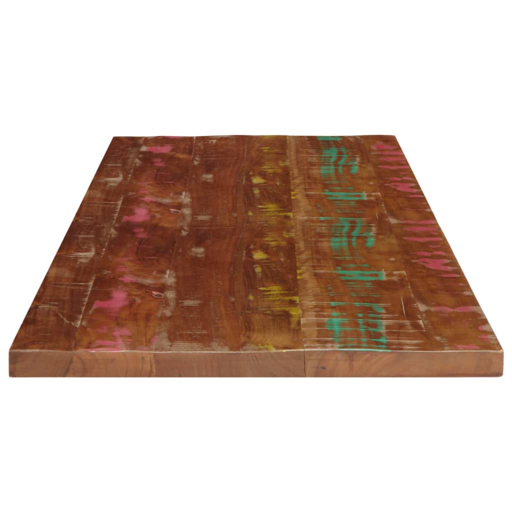 Tischplatte 100x50x2,5 cm Rechteckig Altholz Massiv