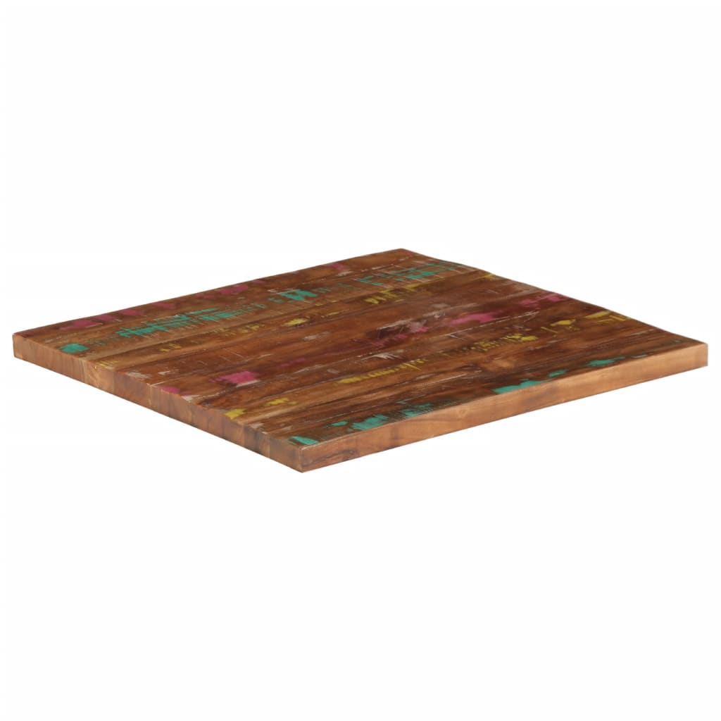 Tischplatte 80x80x1,5 cm Quadratisch Altholz Massiv
