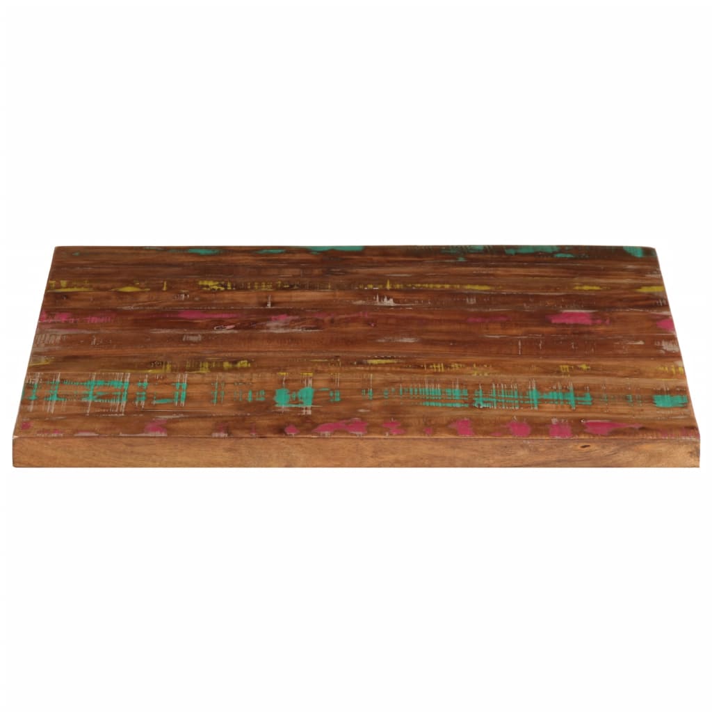 Tischplatte 80x80x2,5 cm Quadratisch Altholz Massiv