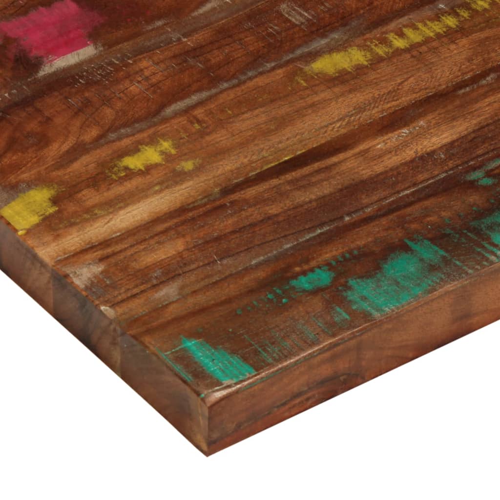 Tischplatte 80x80x2,5 cm Quadratisch Altholz Massiv