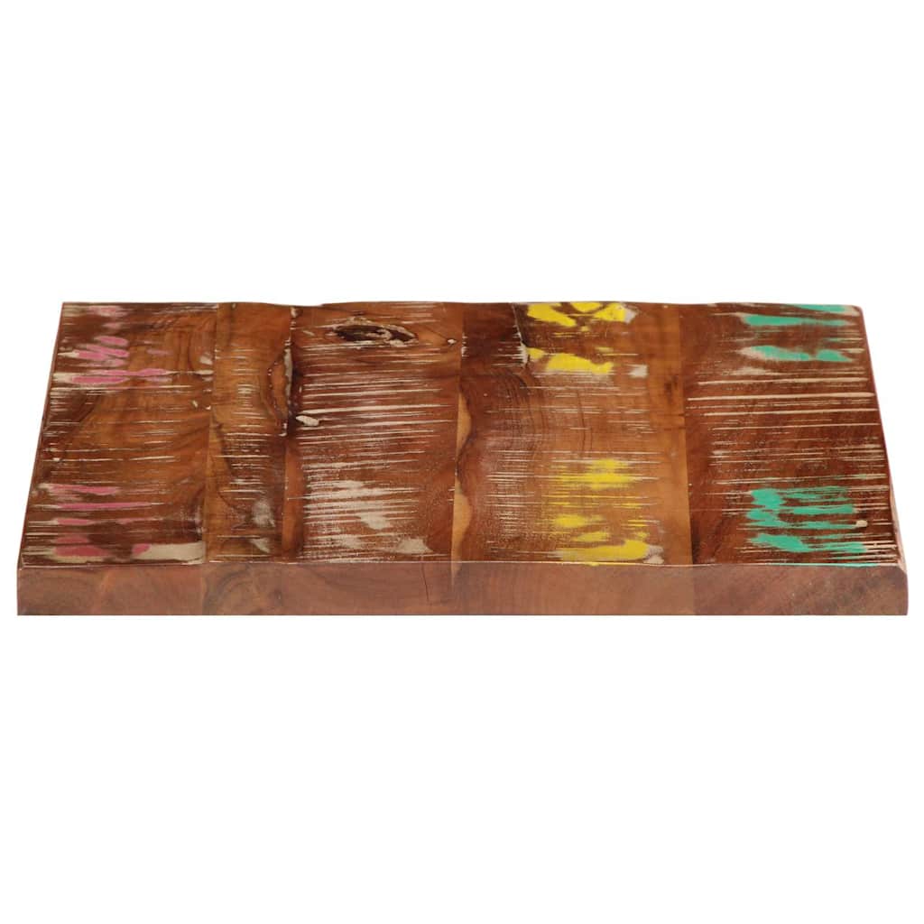 Tischplatte 50x50x3,8 cm Quadratisch Altholz Massiv