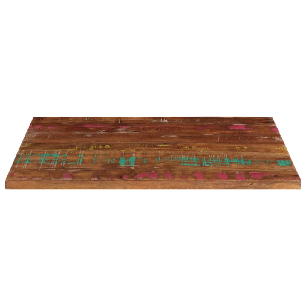 Tischplatte 80x50x3,8 cm Rechteckig Altholz Massiv